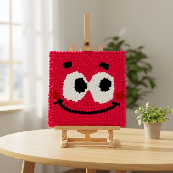 Pompom Ball Mosaic Art
